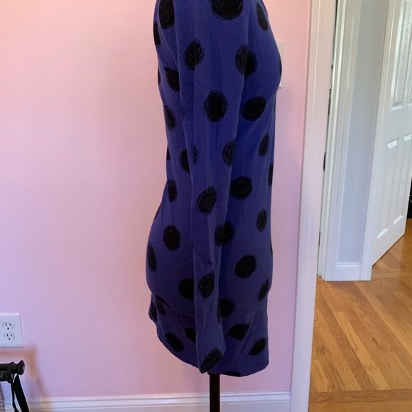 Forever 21 All Saints - Royal Blue and Black Geographic Circle Print Dress - Picture 2 of 3